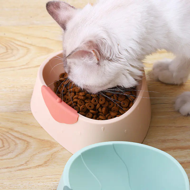 Strawberry Grain Pet Bowl for Upset Prevention