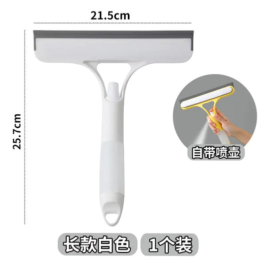 Multi-Function Window Cleaning Tool with Spray Bottle